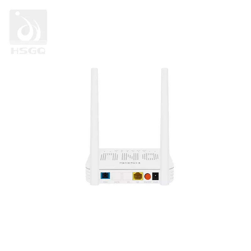 HSGQ-X100W3 Xpon ONU 1GE+2.4G Wifi4 SCUPC, with UK standard power supply